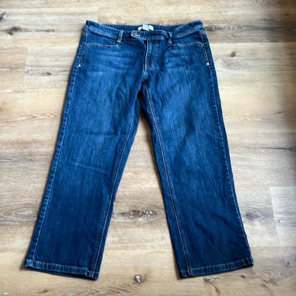 White House Black Market Noir Crop Women’s Jeans Sz 12